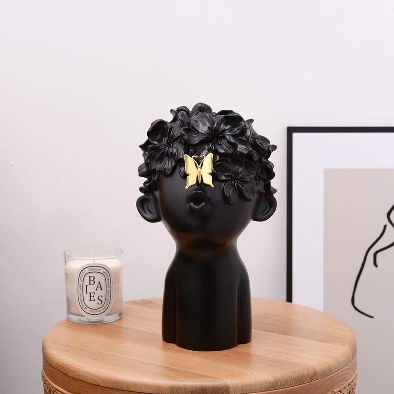 Notakia Modern and Simple Sculptures Home Decor Statues Sculptures Decoration Resin Figure Gift (one Black Big Size) - Image 5